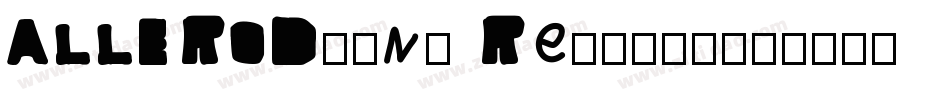 ALLERODfont Regular字体转换